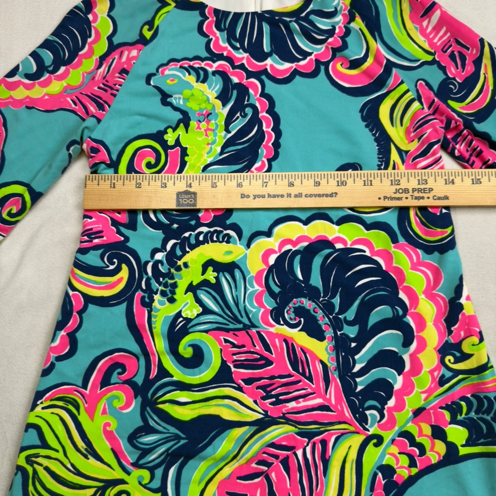 Lilly Pulitzer Bellavista Swing Dress XS Private Island Print, EUC - Picture 6 of 9
